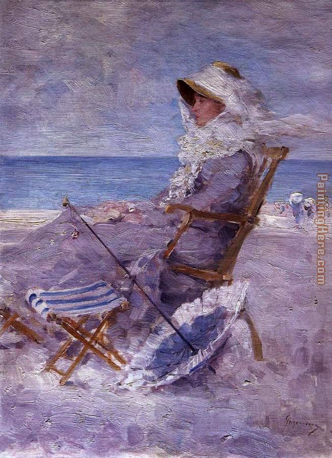 Unknown Artist Woman on the Sea Shore